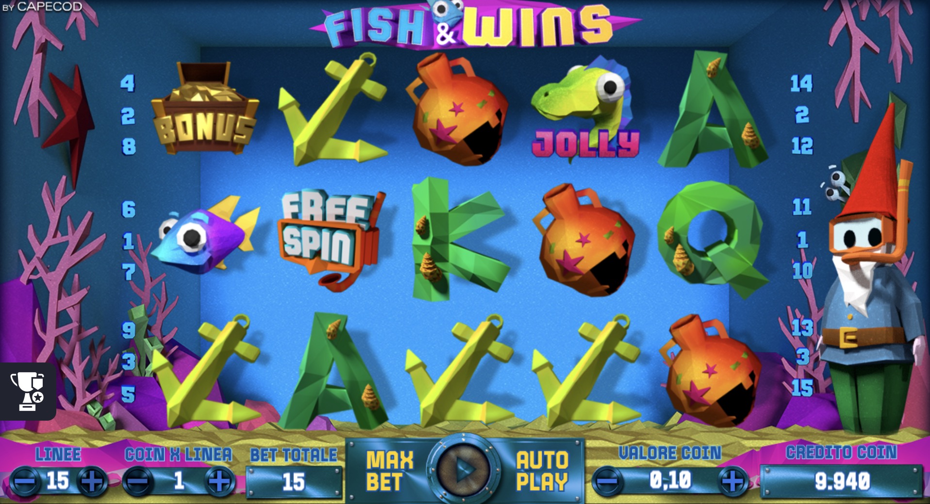    Fish and Wins  Capecod Gaming  Royal Casino online